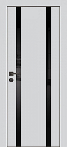 Товар Межкомнатная дверь PX-9  черная кромка с 4-х ст. Сапфир матовый