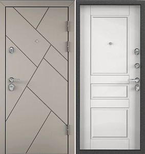 Товар Дверь Цербер 3К(Чёрный муар) Лучи Латте(Сменная панель) DIS006477