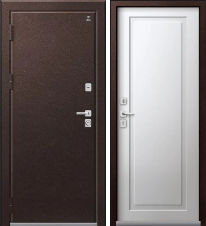 Дверь Термо-4 Шоколадный Муар - Кашемир Белый DIS007379