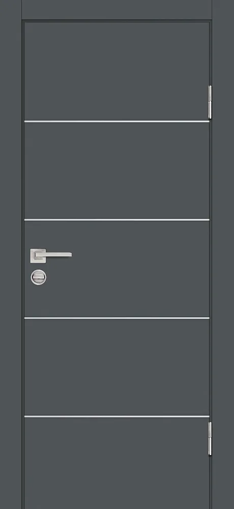 Межкомнатная дверь P-12 Графит матовый