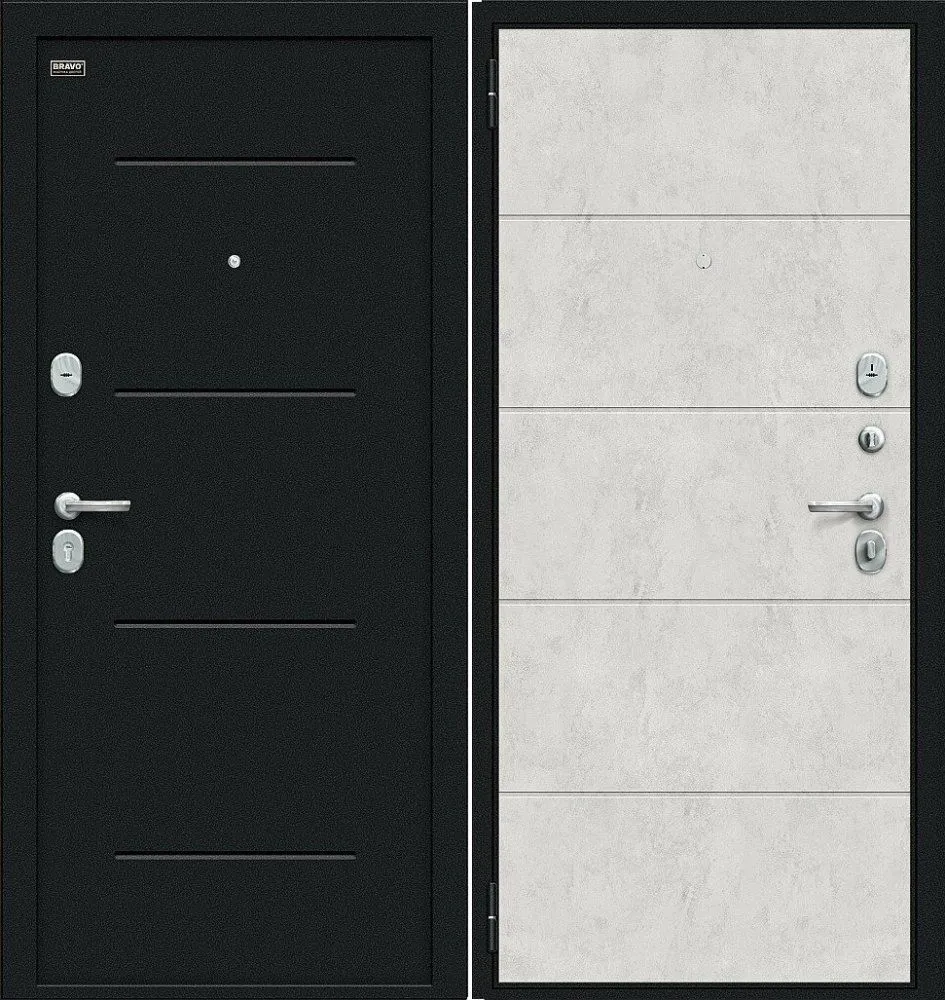 Дверь Браво Граффити-1 Инсайд Букле черное/Look Art DIS006756