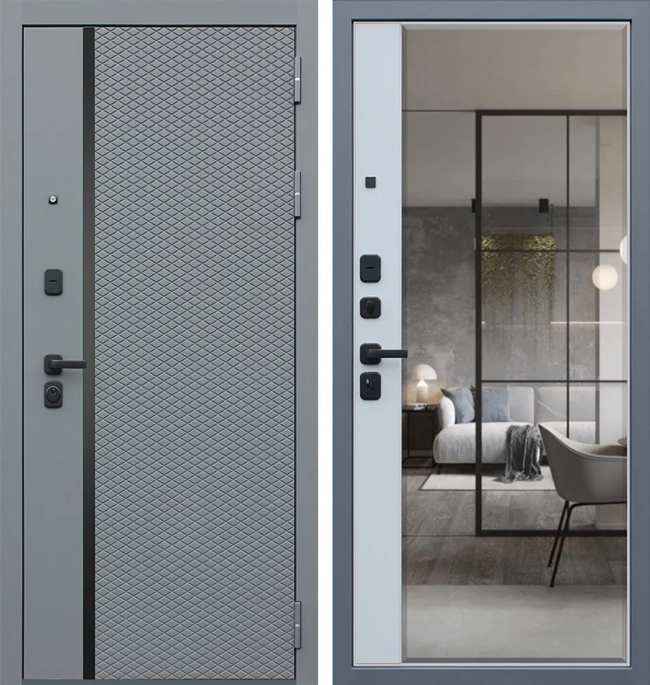 Фото Дверь Манчестер с зеркалом DIS006703